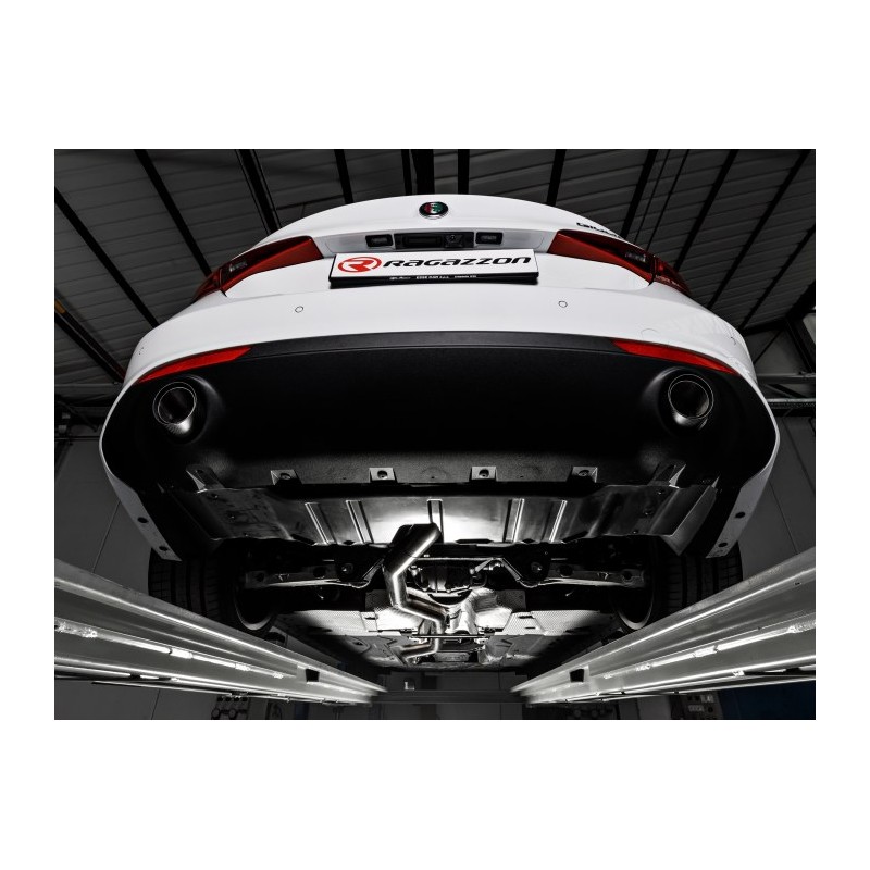 Flexible avec silencieux intermédiaire en inox  
 Ligne avec diamètre majoré 76 mm Alfa Romeo  [Modèle] - [Cylindrée]