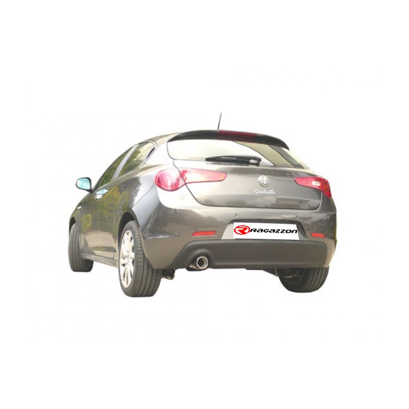 Silencieux arrière en inox avec 1 sortie ronde90 mm Alfa Romeo  [Modèle] - [Cylindrée]