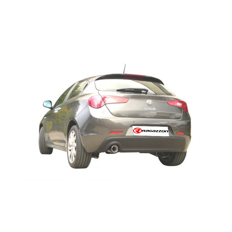 Silencieux arrière en inox avec 1 sortie ronde90 mm Alfa Romeo  [Modèle] - [Cylindrée]