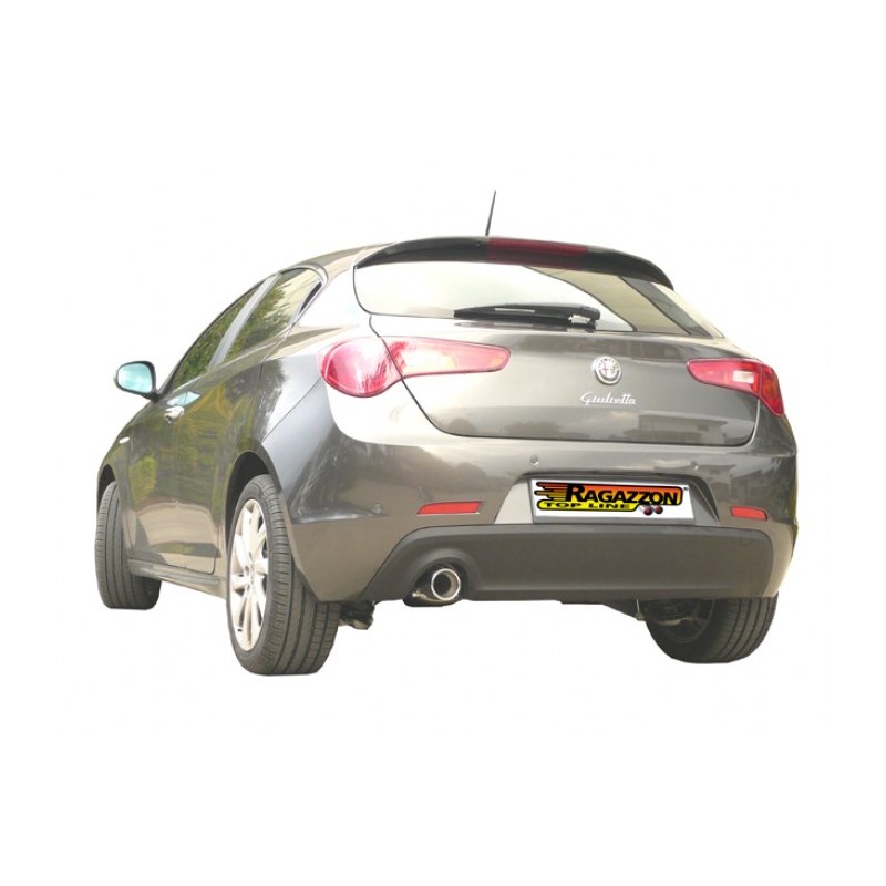 Silencieux arrière en inox avec 1 sortie ronde90 mm Alfa Romeo  [Modèle] - [Cylindrée]