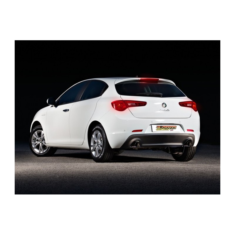 Silencieux arrière en inox avec 1 sortie ronde 90 mm   Alfa Romeo  [Modèle] - [Cylindrée]