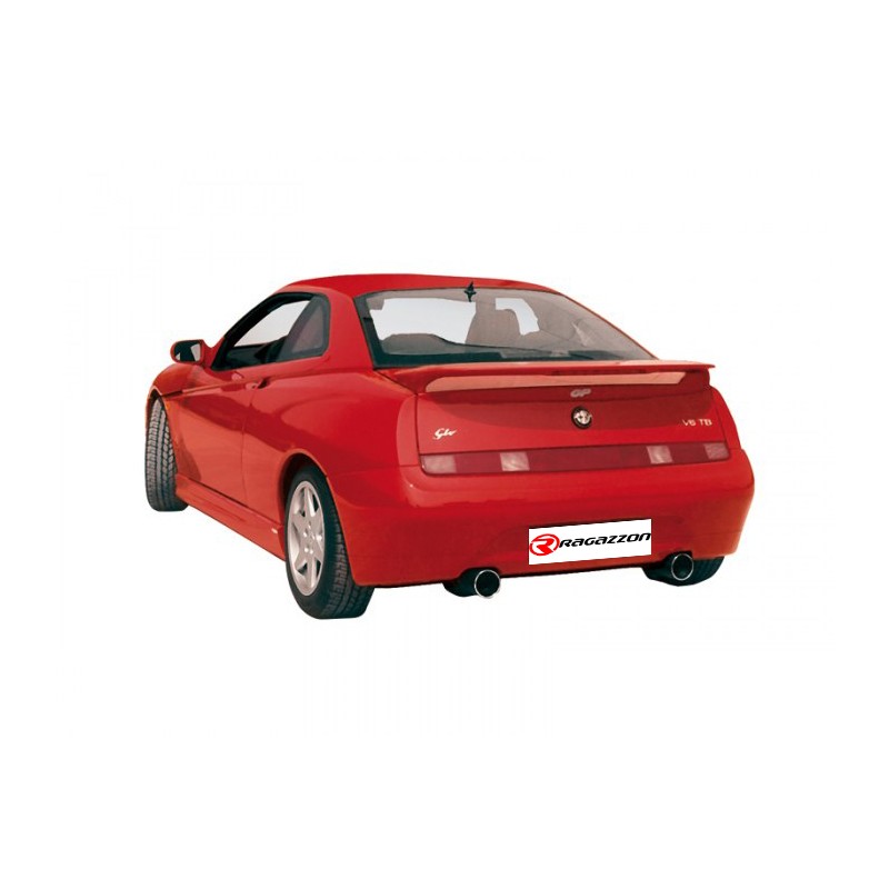 Tube arrière groupe n en inox avec 2 sorties Dtm 70 mm Alfa Romeo  [Modèle] - [Cylindrée]