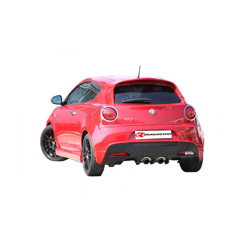 Silencieux arrière en inox avec 1 sortie ovale Sport Line 135x90 mm Alfa Romeo  [Modèle] - [Cylindrée]