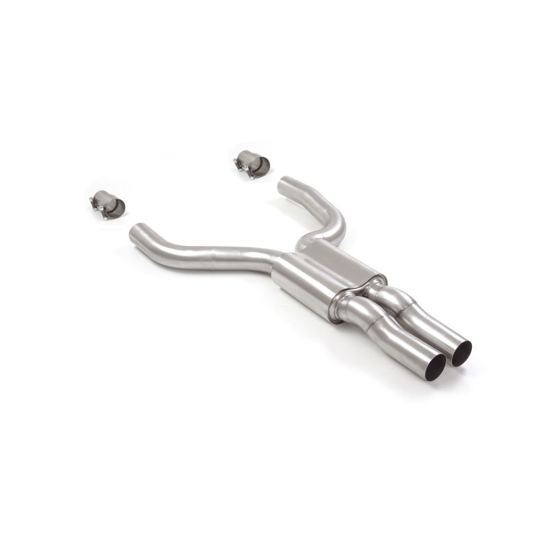 Silencieux intermédiaire en inox  
 Ligne avec diamètre majoré 76 mm Alfa Romeo  [Modèle] - [Cylindrée]