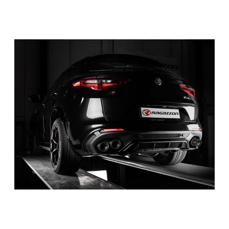 Silencieux intermédiaire en inox  
 Ligne avec diamètre majoré 76 mm Alfa Romeo  [Modèle] - [Cylindrée]