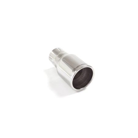 Sortie d'échappement ronde 90 mm en inox - diamètre intérieur du tube d'entrée 54 mm - longueur 160 mm Universel Embouts  RO.90