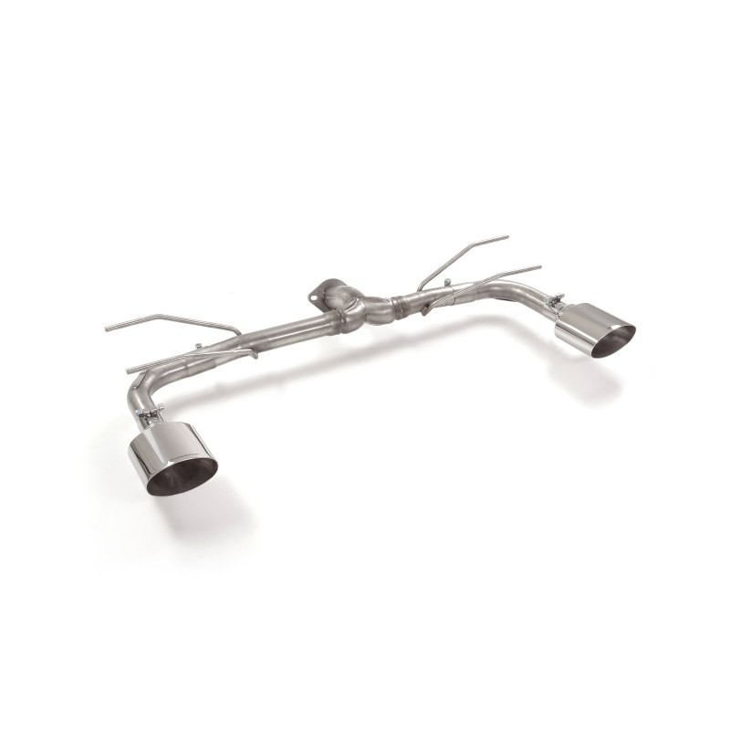 Tube arrière groupe n duplex en inox g/d avec 1 sortie ovale Sport Line 135x90 mm
 
 Ligne avec diamètre majoré 70 mm