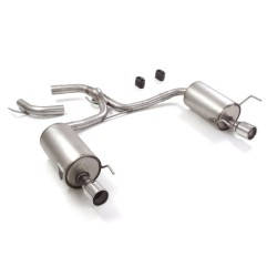 Silencieux arrière duplex en inox g/d avec 1 sortie ronde 90 mm - Modifier le pare-chocs d'origine