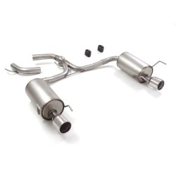 Silencieux arrière duplex en inox g/d avec 1 sortie ronde 102 mm - Modifier le pare-chocs d'origine