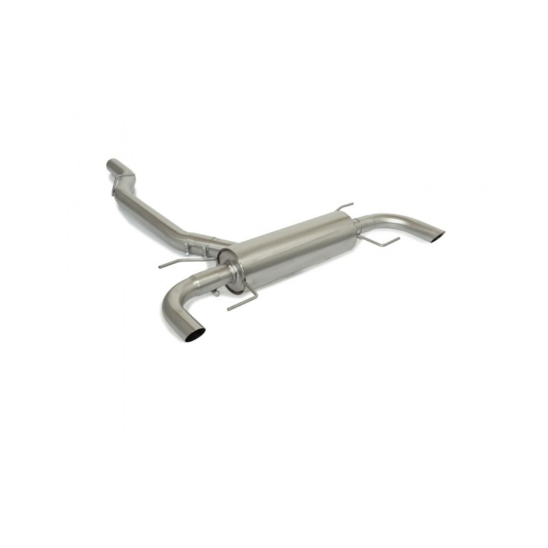 Silencieux arrière duplex en inox pour sortie esthétiques originaux
 Ligne avec diamètre majoré 76 mm