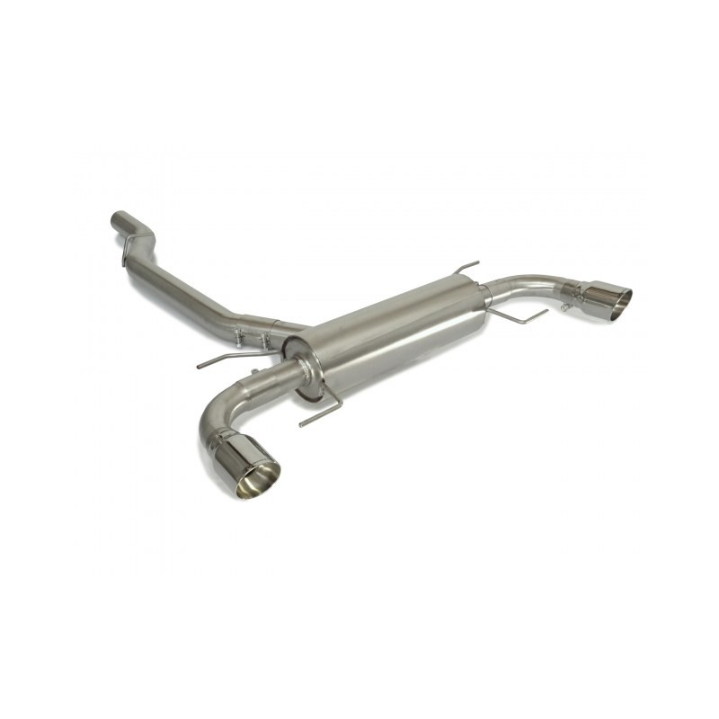 Silencieux arrière duplex en inox g/d avec sortie ronde Sport Line 90 mm
 Ligne avec diamètre majoré 76 mm