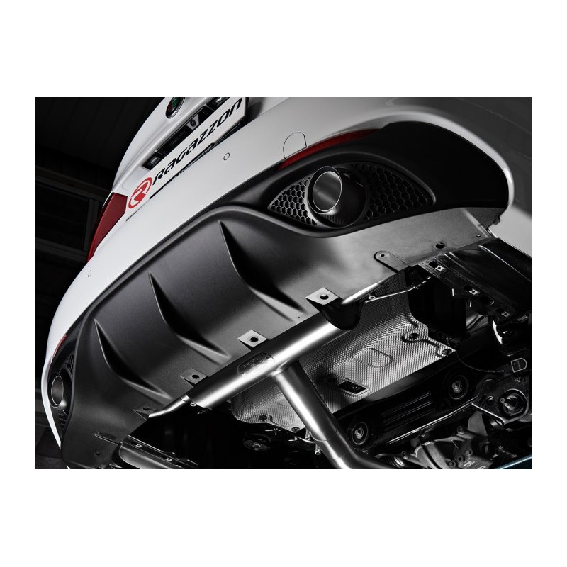 Silencieux arrière duplex en inox g/d avec sortie ronde Sport Line 90 mm
 Ligne avec diamètre majoré 76 mm