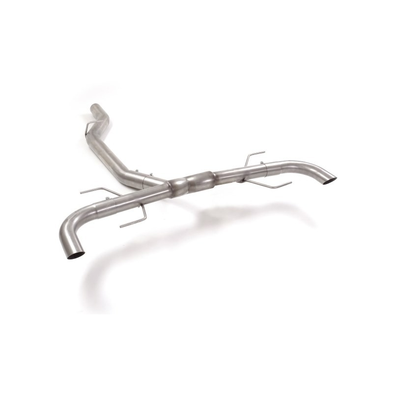 Tubes arrières duplex en inox pour sortie esthétiques originaux
 Ligne avec diamètre majoré 76 mm