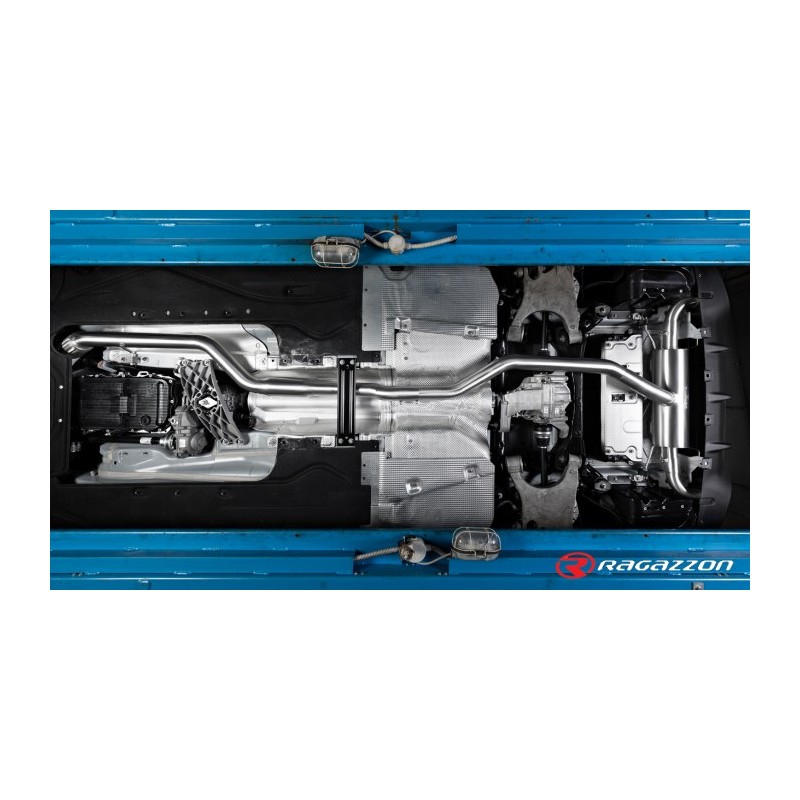 Tubes arrières duplex en inox g/d group n avec 1 sortie ronde Sport Line 90 mm
 Ligne avec diamètre majoré 76 mm