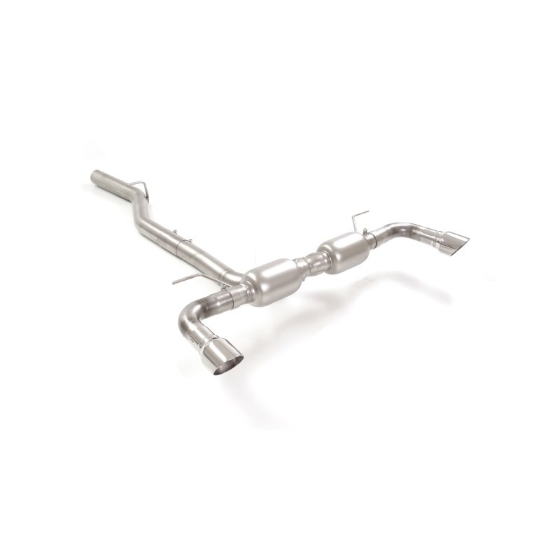 Silencieux arrière duplex en inox g/d avec sortie ronde Sport Line 90 mm
 Ligne avec diamètre majoré 70 mm