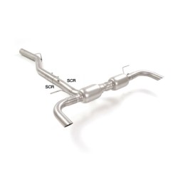 Silencieux arrière duplex en inox pour sortie esthétiques originaux
 Ligne avec diamètre majoré 70 mm