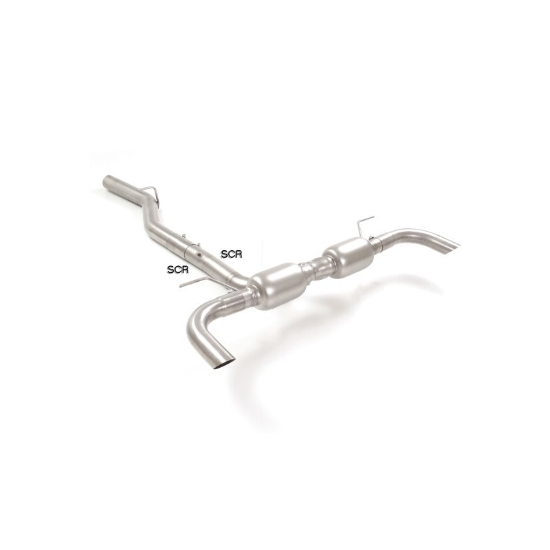 Silencieux arrière duplex en inox pour sortie esthétiques originaux
 Ligne avec diamètre majoré 70 mm