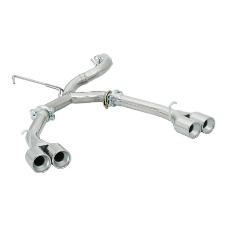 Tube arrière groupe n duplex en inox g/d avec 2 sorties rondes 70 mm - Modifier le pare-chocs d'origine Tube arrière groupe n duplex en inox g/d avec 2 sorties rondes 70 mm - Modifier le pare-chocs d'origine