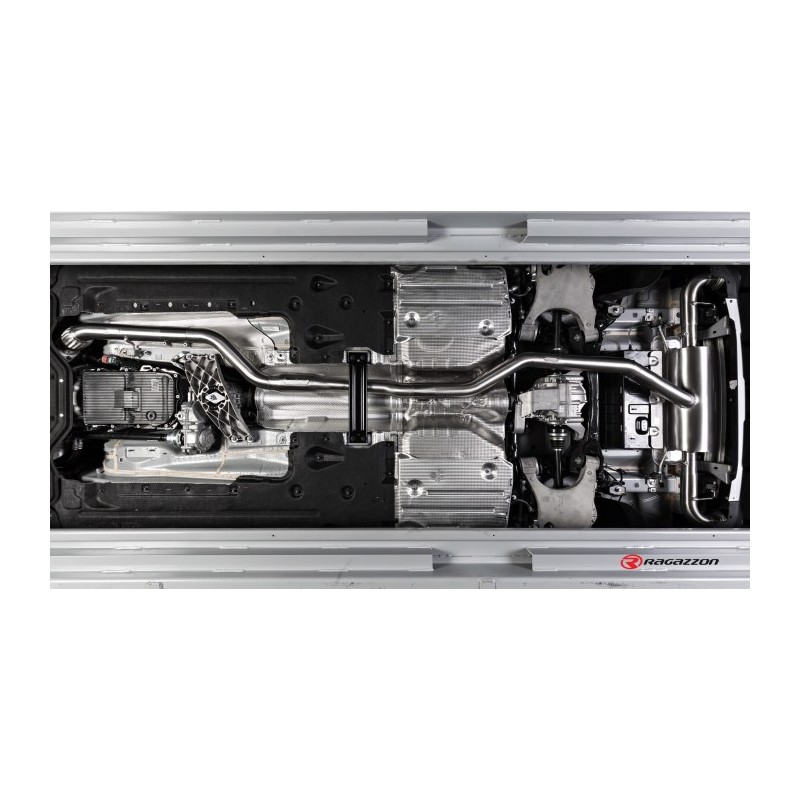 Silencieux arrière duplex en inox pour sortie esthétiques originaux
 Ligne avec diamètre majoré 76 mm