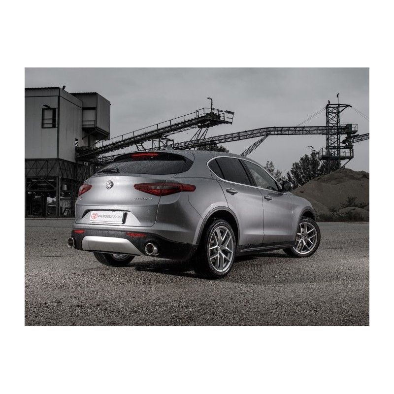 Sortie d'échappement ronde Sport Line 2 /129 mm  
 Pour être installé comme un kit avec
 50.0748.40 / 50.0772.40 / 50.0793.40