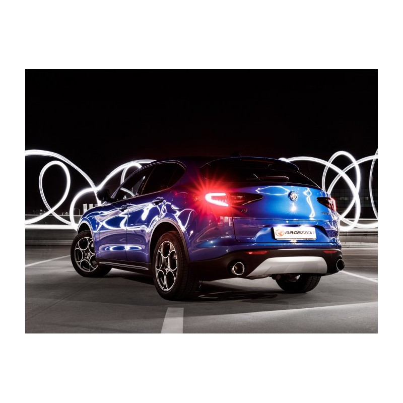 Sortie d'échappement ronde Sport Line 2 /129 mm  
 Pour être installé comme un kit avec
 50.0771.40