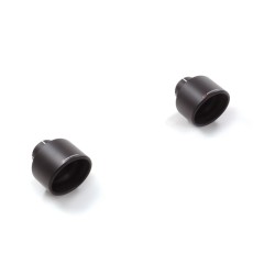 Sortie d'échappement ronde Sport Line 2 /129 mm Black 
 Pour être installé comme un kit avec
 50.0771.40