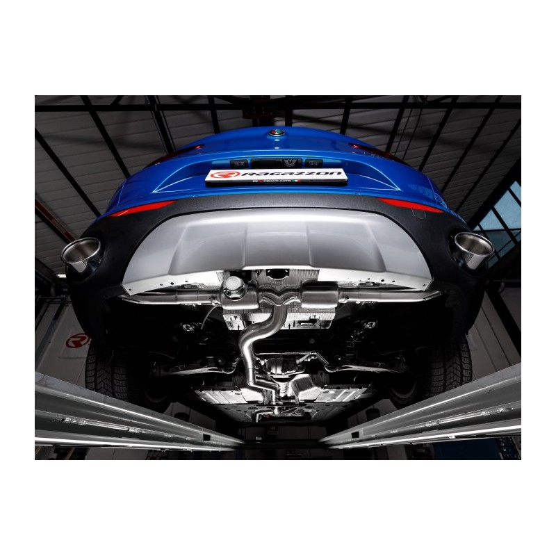 Sortie d'échappement ronde Sport Line 2 /129 mm Black 
 Pour être installé comme un kit avec
 50.0771.40