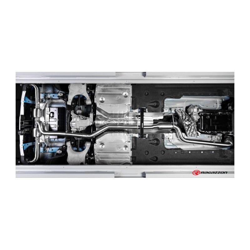 Sortie d'échappement ronde Sport Line 2 /129 mm Black 
 Pour être installé comme un kit avec
 50.0771.40