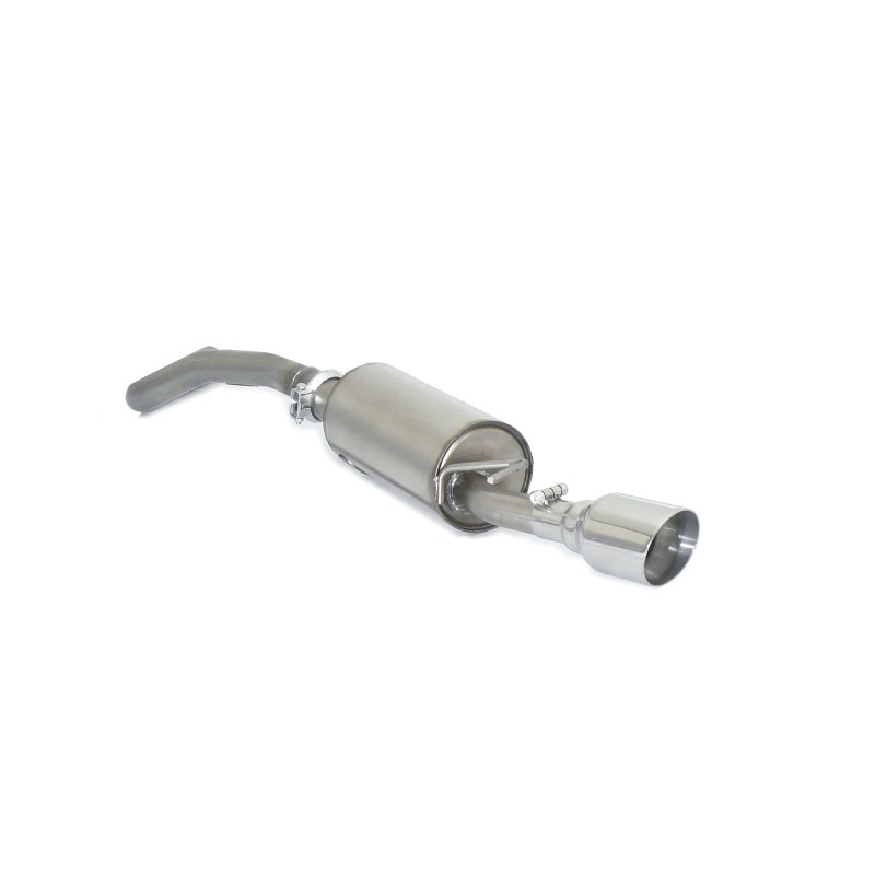 Silencieux arrière en inox avec 1 sortie ronde Sport Line 102 mm