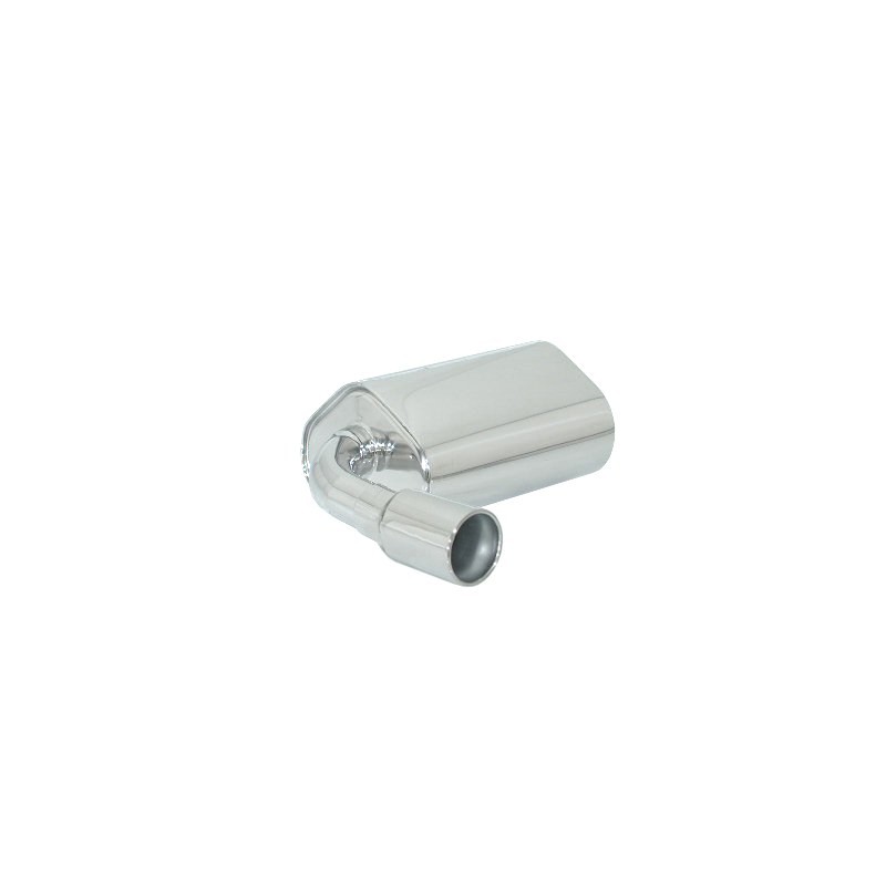 Silencieux arrière en inox avec 1 sortie ronde 102 mm