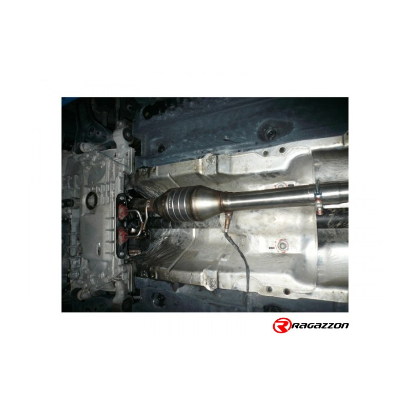 Silencieux arrière en inox avec 1 sortie ronde 102 mm