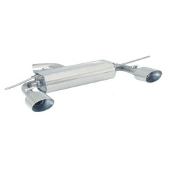 Silencieux arrière duplex en inox g/d avec 1 sortie ovale Sport Line 135x90 mm - Modifier le pare-chocs d'origine