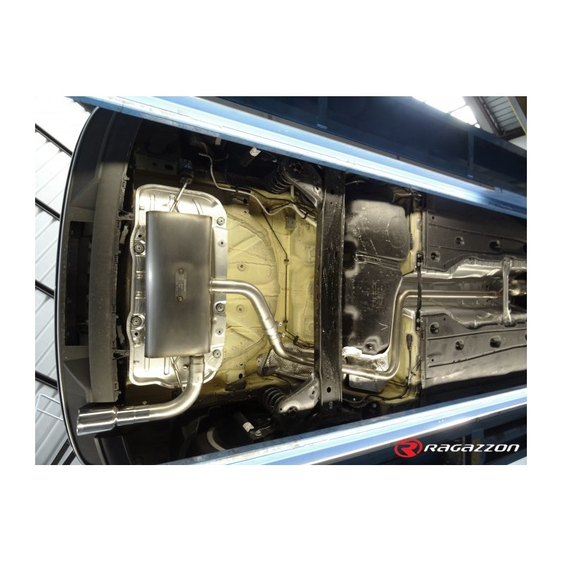 Silencieux arrière en inox avec 1 sortie ronde 90 mm  