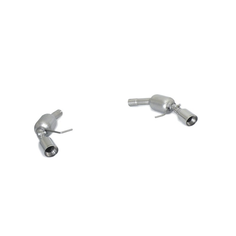 Silencieux arrière duplex en inox g/d avec sortie ronde Sport Line 90 mm