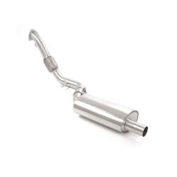 Flexible avec silencieux antérieur en inox 
 Ligne avec diamètre majoré 70 mm