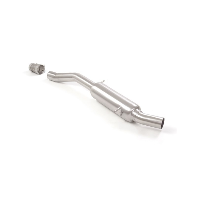 Silencieux intermédiaire en inox  
 Ligne avec diamètre majoré 70 mm