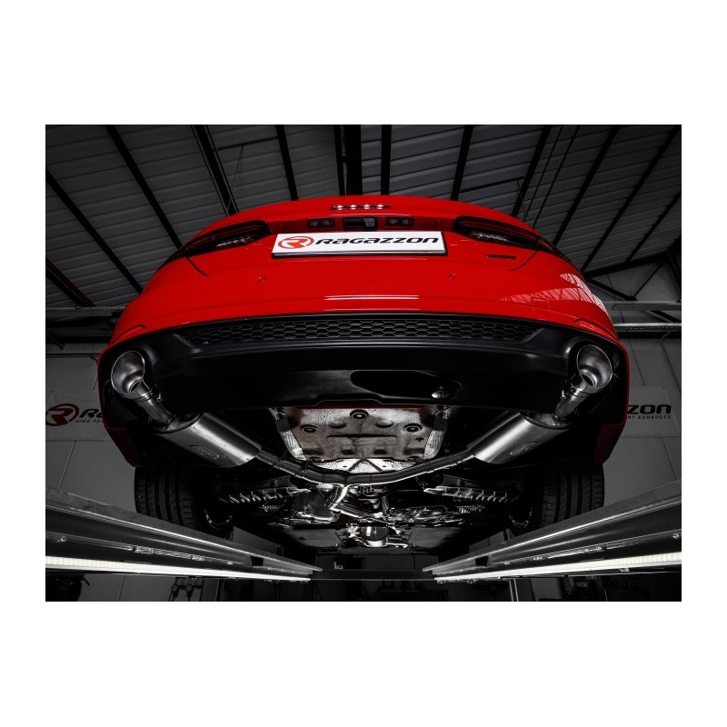 Silencieux intermédiaire en inox  
 Ligne avec diamètre majoré 70 mm