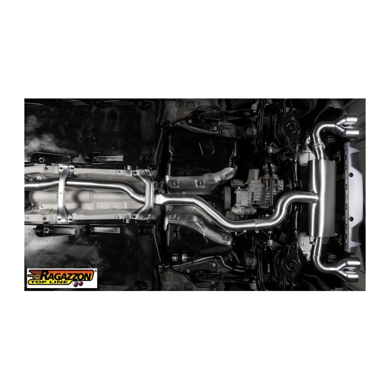 Tube intermédiaire groupe n sans silencieux en inox  
 Ligne avec diamètre majoré 76 mm