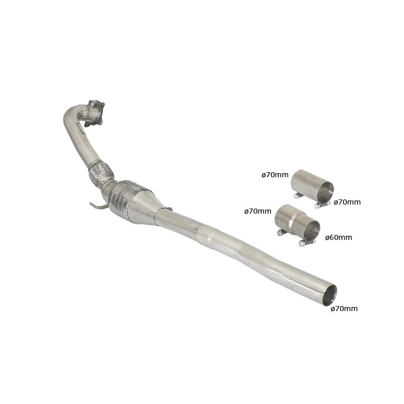 Catalyseur métallique 200cpsi - Ligne avec diamètre majoré 70 mm
 
 Reprogrammation des modules électroniques nécessaire 