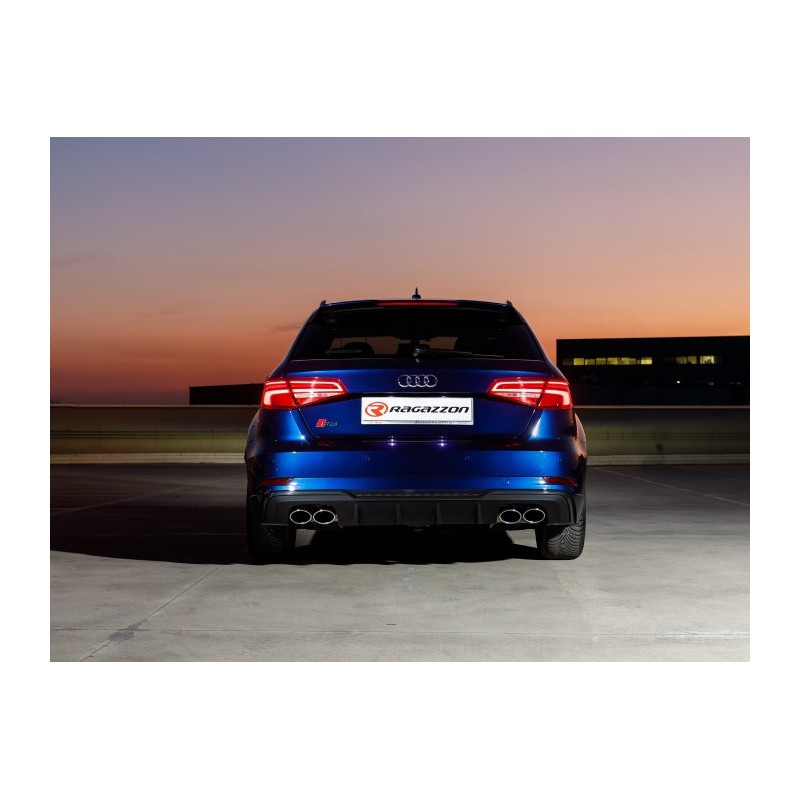 Silencieux intermédiaire en inox  
 Ligne avec diamètre majoré 76 mm