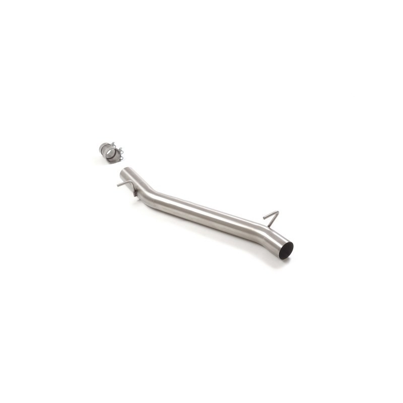 Tube intermédiaire groupe n sans silencieux en inox  
 Ligne avec diamètre majoré 76 mm