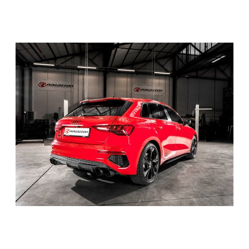 Silencieux intermédiaire en inox  
 Ligne avec diamètre majoré 76 mm