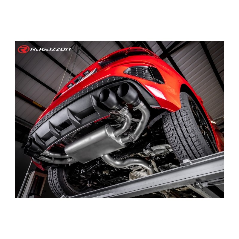 Silencieux intermédiaire en inox  
 Ligne avec diamètre majoré 76 mm