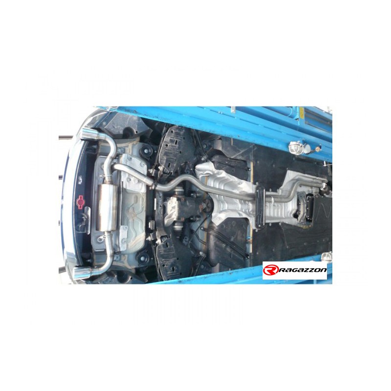 Tubes arrière group n en inox avec 1 sortie ronde 90 mm