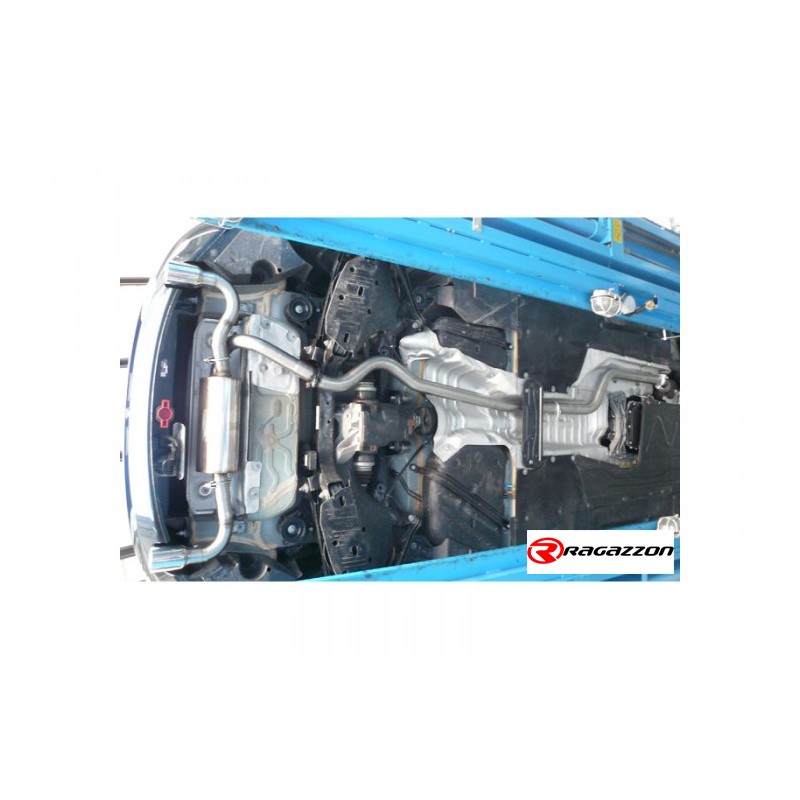 Tubes arrière group n en inox avec 1 sortie ronde 90 mm