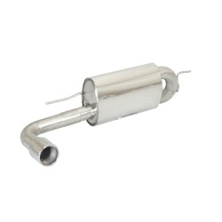 Silencieux arrière en inox avec 1 sortie ronde 90 mm